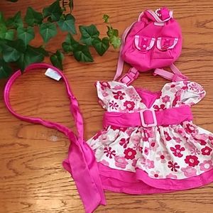 🧸 4/ $20 🧸 Build-A-Bear Pink Flower Outfit